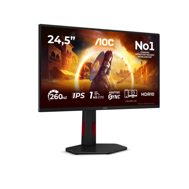AOC G4 25G4ZR écran plat de PC 62,2 cm (24.5") 1920 x 1080 pixels Noir, Rouge