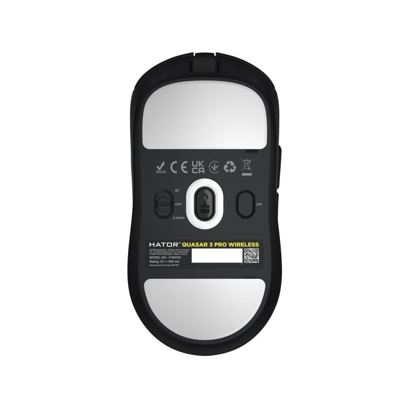 HATOR Quasar 3 Pro Wireless mouse Gaming Right-hand RF Wireless Bluetooth USB Type-C Optical 30000 DPI
