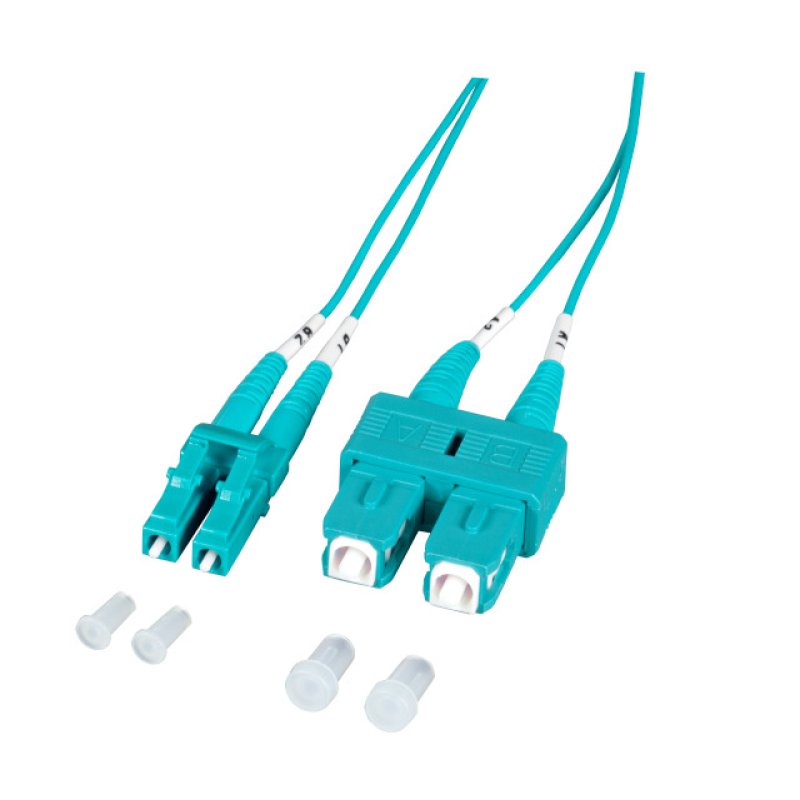 EFB Elektronik O0314.5-1.2 InfiniBand/fibre optic cable 5 m 2x SC 2x LC Aqua colour