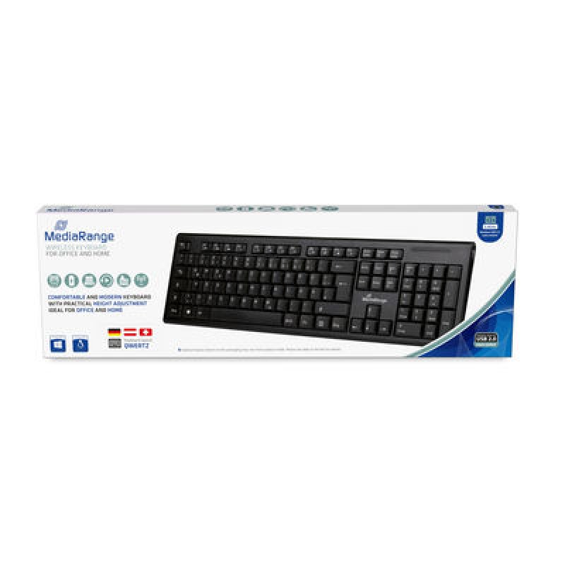 MediaRange MROS111 keyboard Universal RF Wireless QWERTZ Black