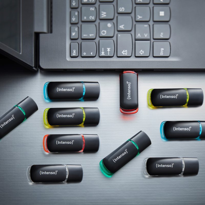 Intenso 3511561 USB flash drive 8 GB USB Type-A 2.0 Black, Red, Green, Transparent, Yellow, Blue