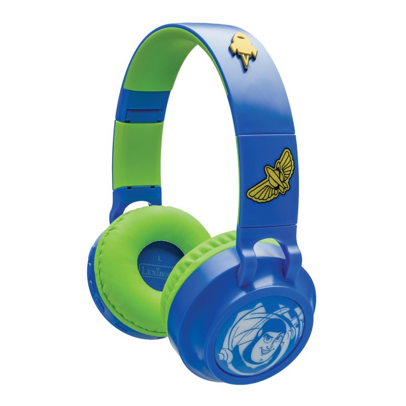 Lexibook - 3D DISNEY Toy Story design Bluetooth® and Wired foldable Headphones with safe volume limitation (HPBT015TS)