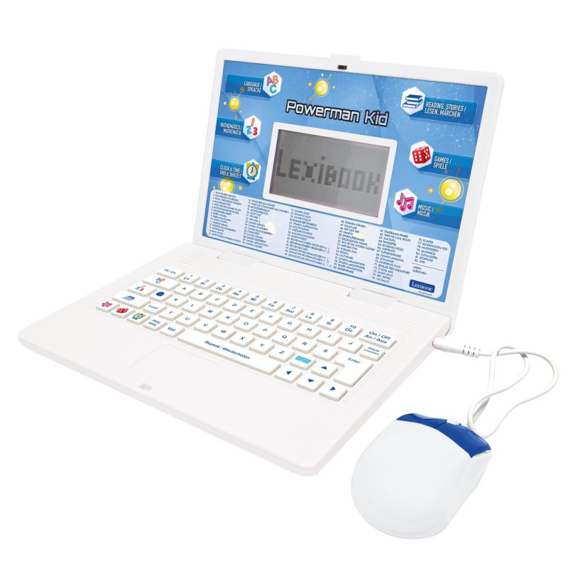 Lexibook - Bilingual Educational Laptop with 164 activities (EN/DE) (JC601i3)