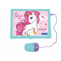 Lexibook - Unicorn Bilingual Educational Laptop with 164 activities (EN/FR) (JC601UNIi1)