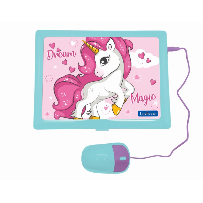 Lexibook - Unicorn Bilingual Educational Laptop with 164 activities (EN/FR) (JC601UNIi1)
