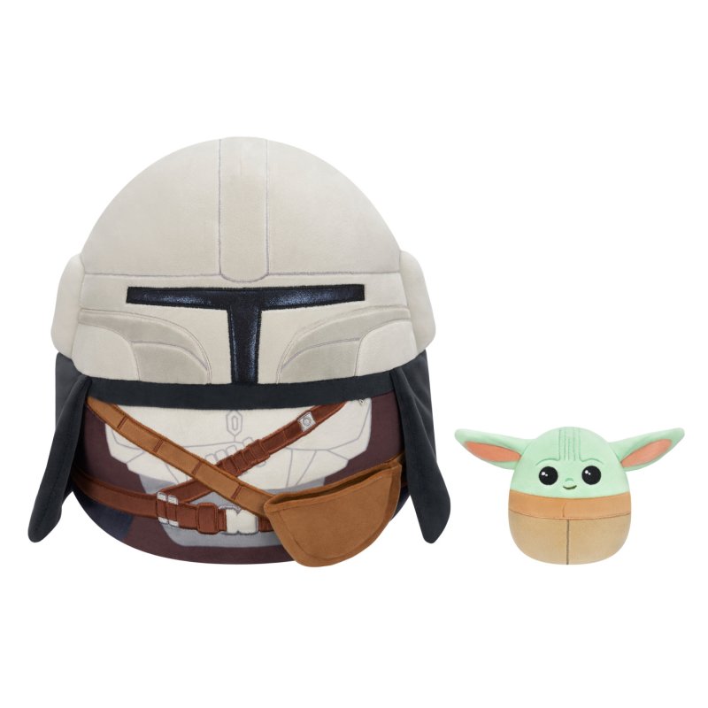 Squishmallows - 30 cm Mandalorian and 9 cm Grogu (270560)