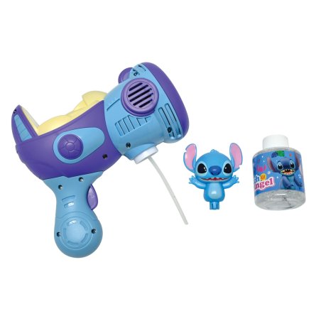 Lexibook - Stitch Electronic Bubble Gun with 3D figurine and light & sound effects (PRB30D)