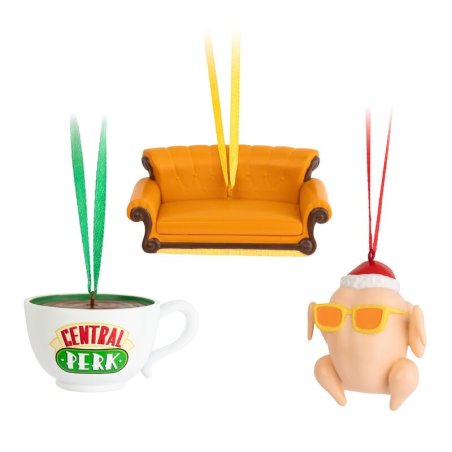 FRIENDS - Icones - Set de 3 Décorations de Noël