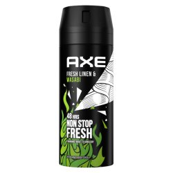 Axee Deodorant Spray Fresh Linen Wasabi 150 Ml