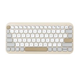 ASUS Marshmallow KW100 keyboard Home Bluetooth QWERTY Spanish Beige