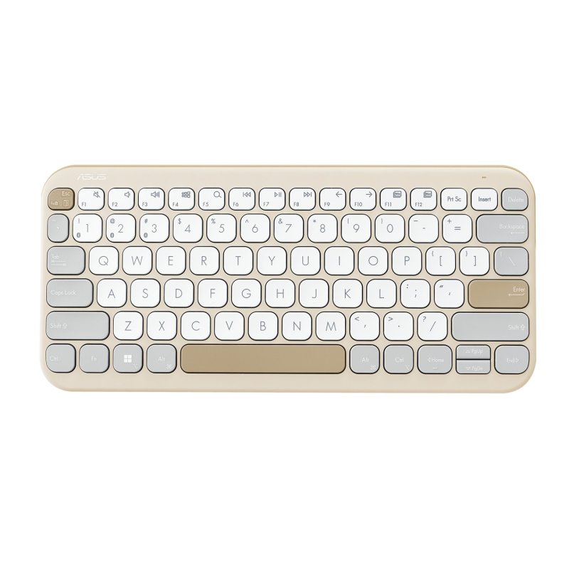 ASUS Marshmallow KW100 keyboard Home Bluetooth QWERTY Spanish Beige