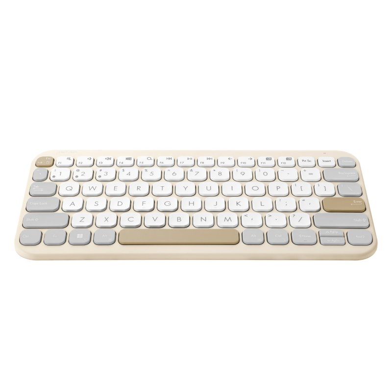 ASUS Marshmallow KW100 keyboard Home Bluetooth QWERTY Spanish Beige
