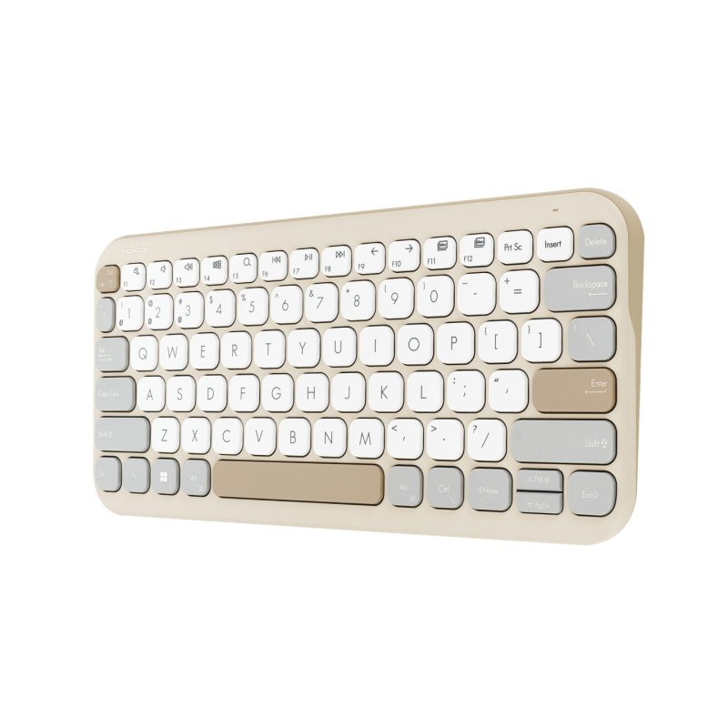 ASUS Marshmallow KW100 keyboard Home Bluetooth QWERTY Spanish Beige