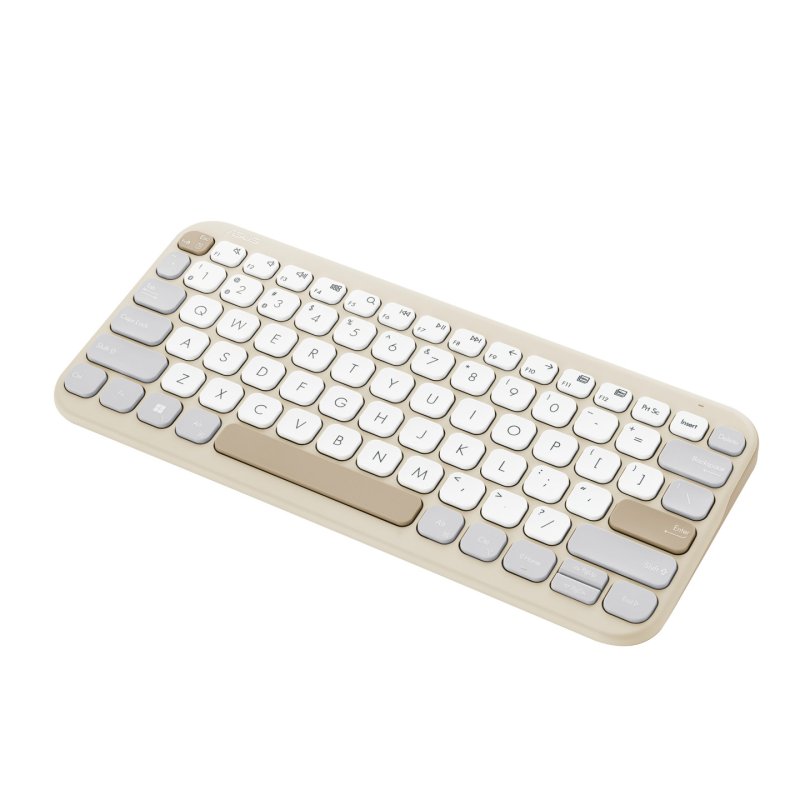 ASUS Marshmallow KW100 keyboard Home Bluetooth QWERTY Spanish Beige