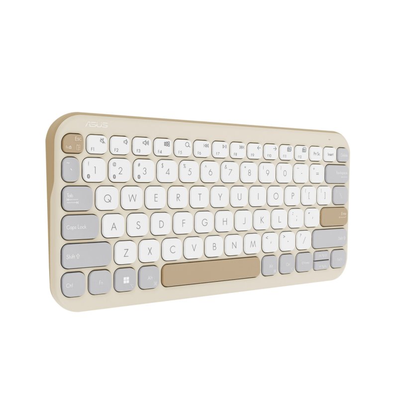 ASUS Marshmallow Keyboard KW100 clavier Maison Bluetooth QWERTY Espagnole Beige