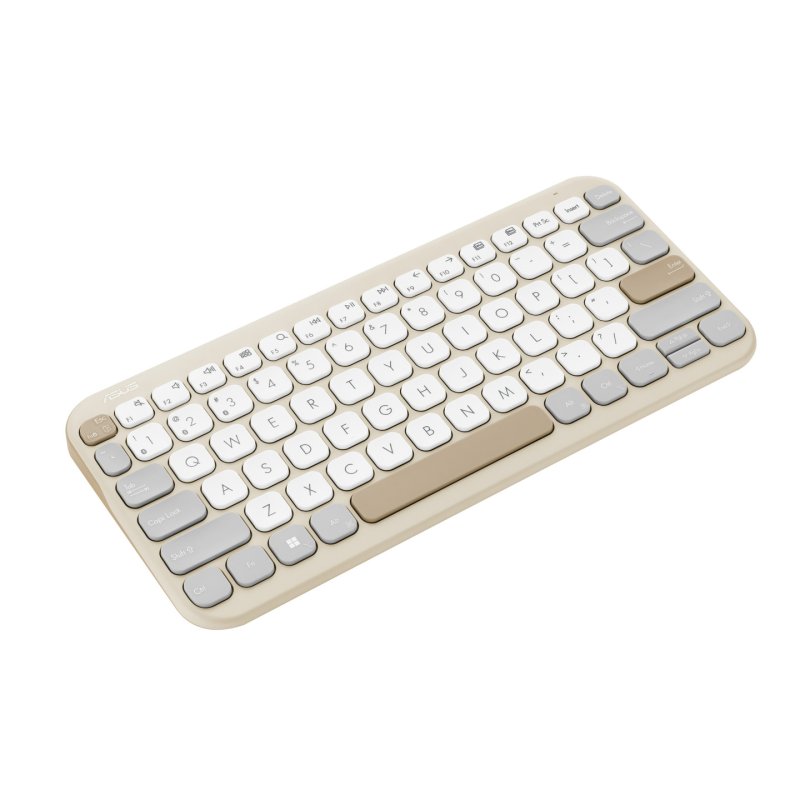 ASUS Marshmallow KW100 keyboard Home Bluetooth QWERTY Spanish Beige