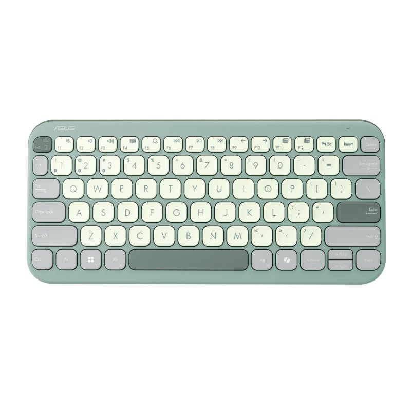 ASUS Marshmallow Keyboard KW100 clavier Maison Bluetooth QWERTY Espagnole Vert