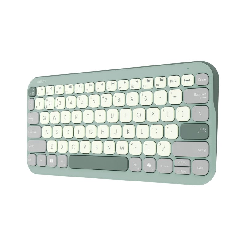 ASUS Marshmallow KW100 keyboard Home Bluetooth QWERTY Spanish Green
