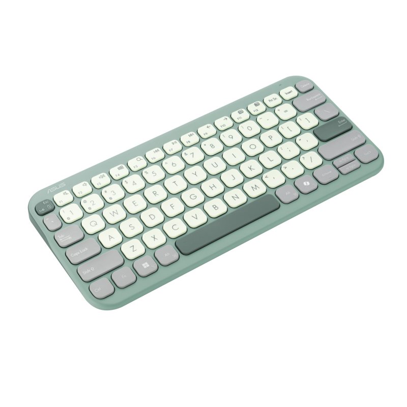 ASUS Marshmallow Keyboard KW100 clavier Maison Bluetooth QWERTY Espagnole Vert