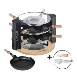 RACLETTE EVOLUTION 2X450W 8 POELONS 2 GRANDS POELEONS ACC FROMAGE *