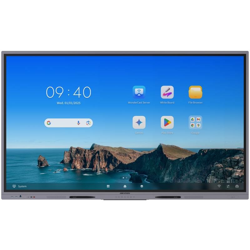 Hikvision DS-D5A75RB/A3 Signage Display Interactive flat panel 190.5 cm (75") LED Wi-Fi 400 cd/m² 4K Ultra HD Grey