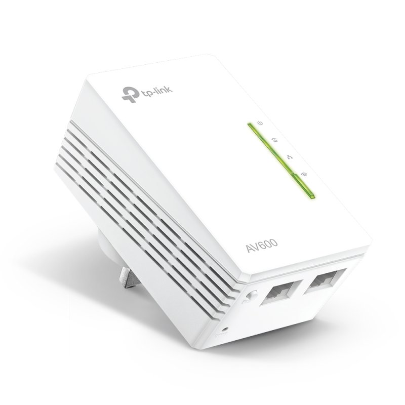 AV500 2-PORT WIFI PL EXTENDER 500MBPS POWERLINE DATARATE
