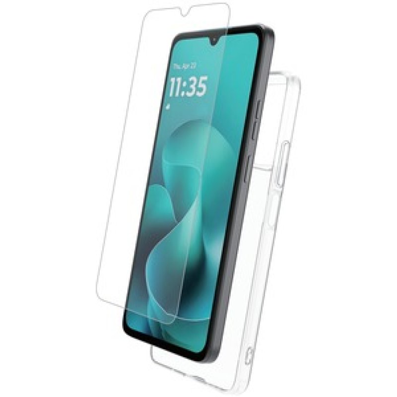 STARTER PACK COQUE SOUPLE VERRE TREMPE MOTOROLA G06 POWER