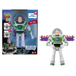 Toy Story Disney and Pixar 12” Scale Flight Mode Hi-Tech Edition Buzz Lightyear, 35 Sounds