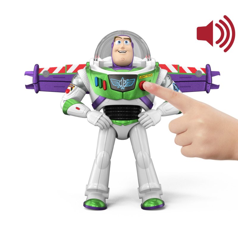 Toy Story Disney · Pixar-Figurine Buzz l’Éclair Édition Hi-Tech Mode Avion