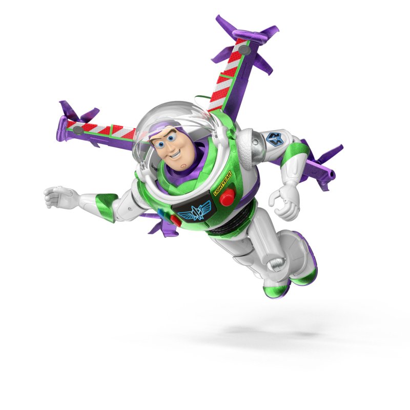 Toy Story Disney and Pixar 12” Scale Flight Mode Hi-Tech Edition Buzz Lightyear, 35 Sounds