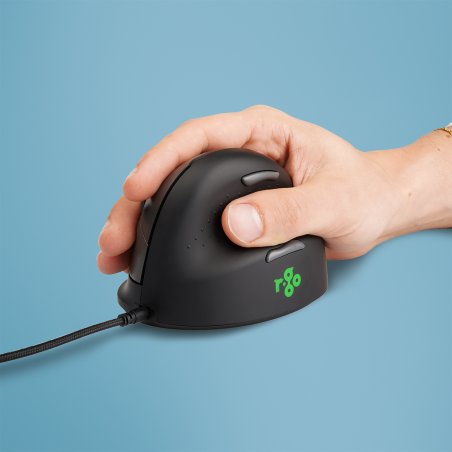 R-GO TOOLS Mouse HE Break, right-handed, wired, S black