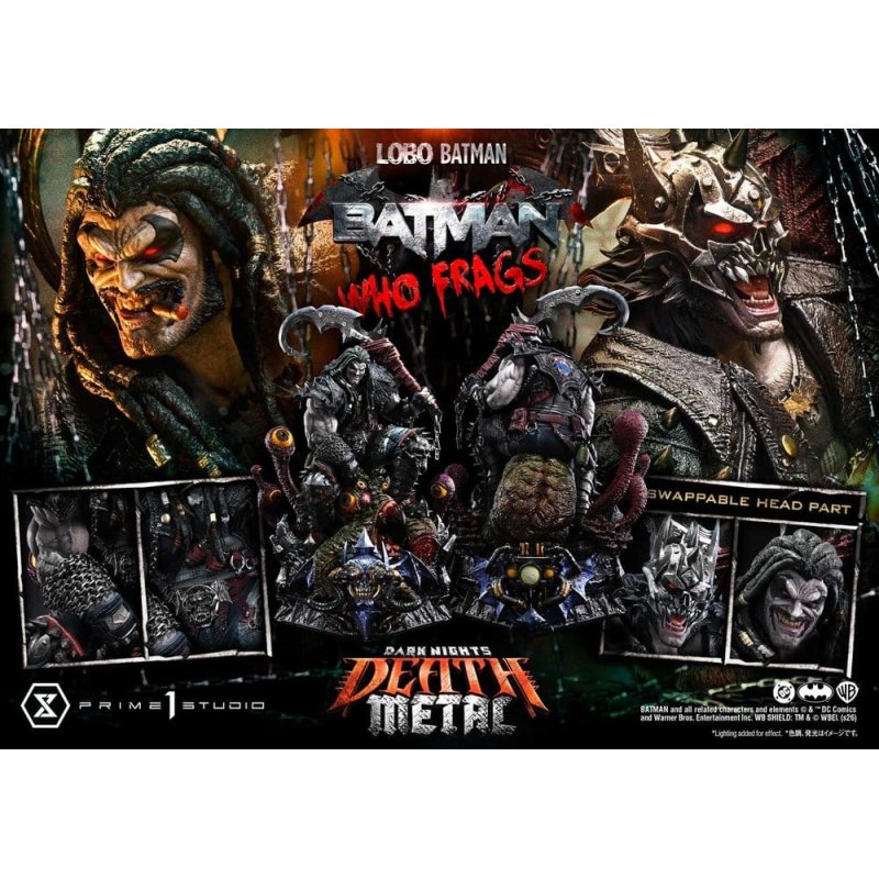 Dark Nights: Death Metal Museum Masterline Statue 1/3 Lobo Batman: Batman Who Frags 81 cm