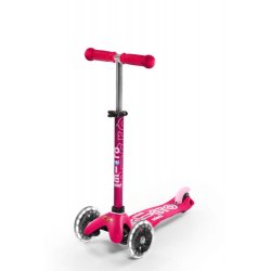 Micro Mobility Mini Micro Deluxe LED Enfants Trottinette à trois roues Rose