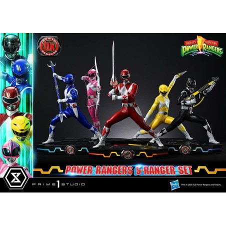 Mighty Morphin Power Rangers Premium Masterline Set of 5 Statues 1/4 Deluxe Version 62 cm