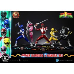 Mighty Morphin Power Rangers Premium Masterline Set of 5 Statues 1/4 Deluxe Bonus Version 62 cm