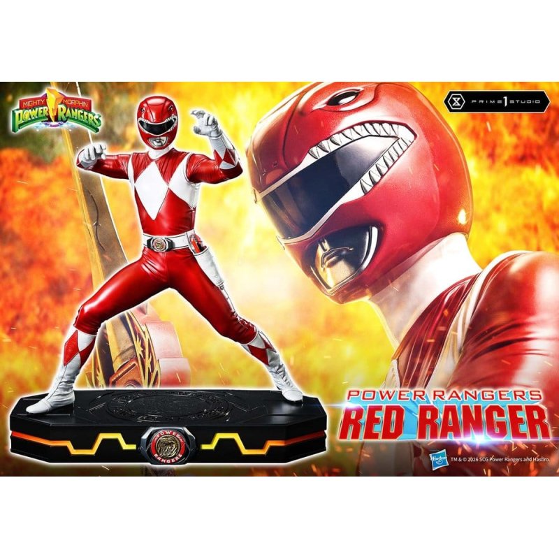Mighty Morphin Power Rangers Premium Masterline Statue 1/4 Red Ranger 62 cm