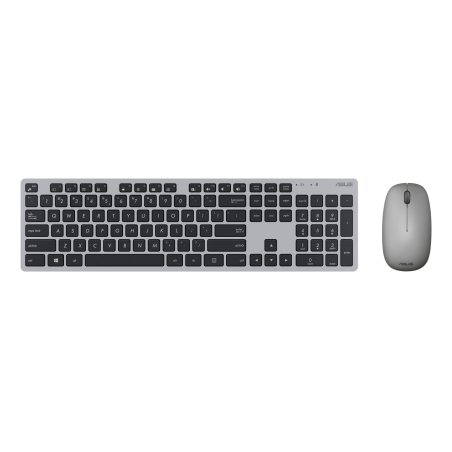 ASUS W5000 clavier Souris incluse Bureau RF sans fil QWERTY Anglais britannique Gris