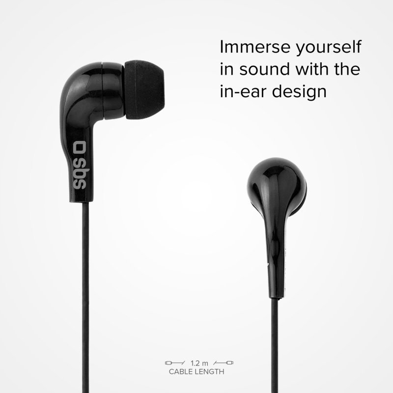 SBS TEINEARKL casque Avec fil Ecouteurs Appels/Musique Noir