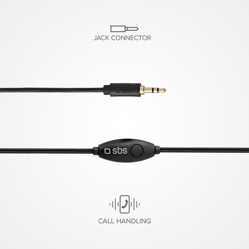SBS TEINEARKL casque Avec fil Ecouteurs Appels/Musique Noir
