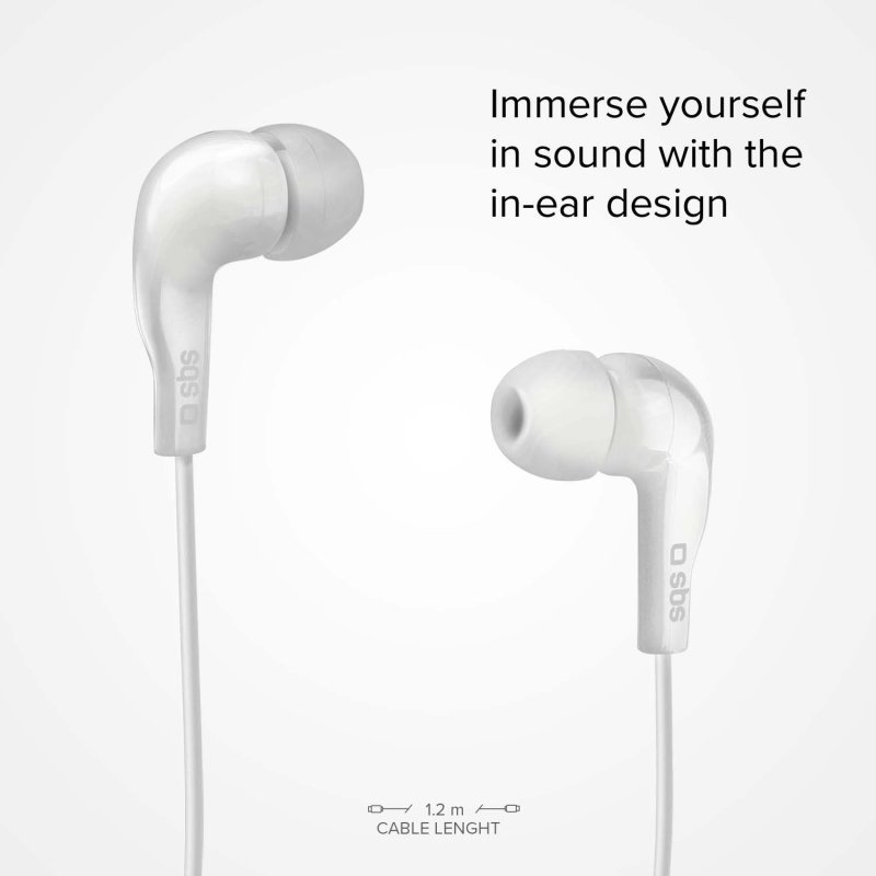 SBS Mix 10 Kopfhörer In-Ear 3,5mm Klinkenstecker wei