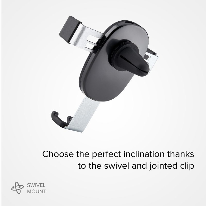 SBS Gravity car smartphone holder with air vent clip