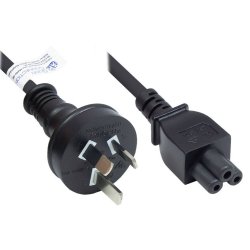 Alcasa P8205-S018 power cable Black 1.8 m Power plug type I C5 coupler