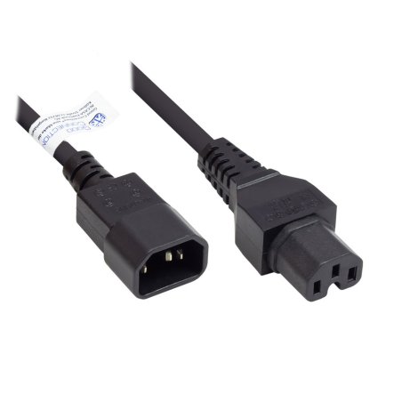 Good Connections Kaltgeräte-Warmgeräte C14 an C15 schw. 2m