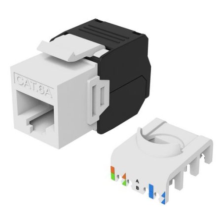 Keystone Buchse ungeschirmt Cat6A LSA wzf.8Stk ws
