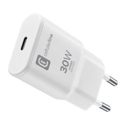 Cellularline USB-C GaN Reiselader 30W White