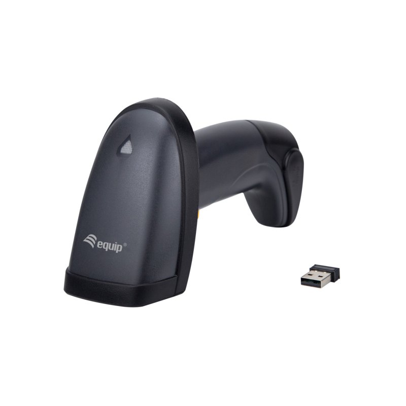 Equip 2D-Barcodescanner Laser Wireless/2.4GHz Halter schwarz