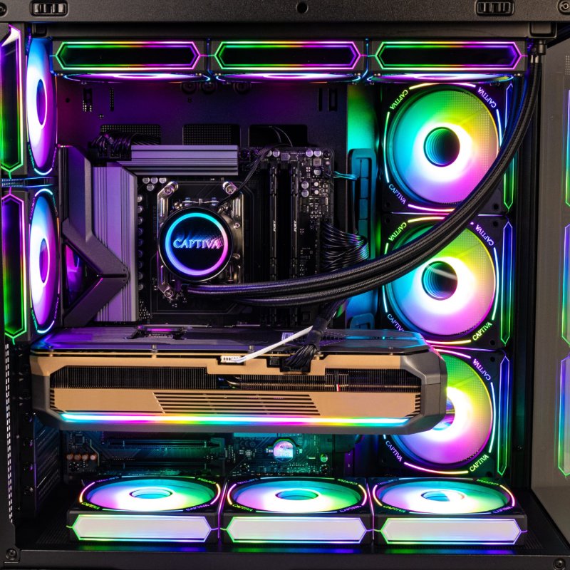 Captiva PC Highend Gaming I10-2668 Intel Core Ultra 270k Plus, 32GB DDR5 RAM, 1TB M.2 SSD, NVIDIA GeForce RTX 5070 Ti