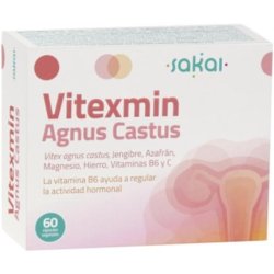 Sakai Vitexmin Agnus Castus Herbal Supplement 60 Capsules 200g