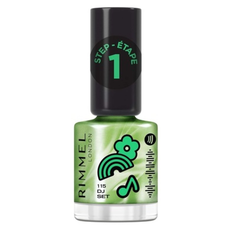 Rimmel Super Gel Nail Polish Long Lasting Step1 12ml Dj Set 115