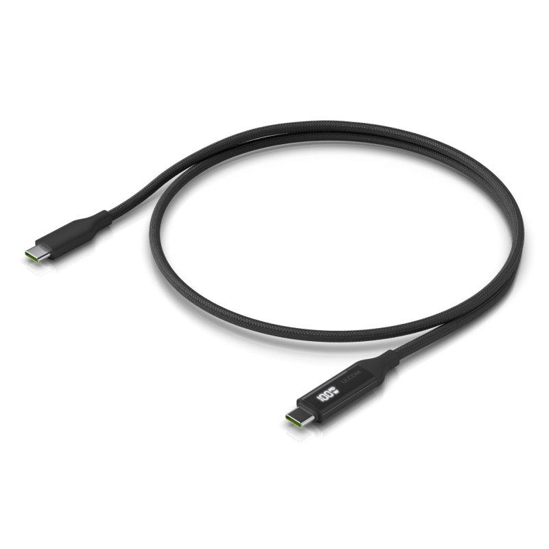 Ubiquiti UACC-Cable-USB-100W-1M-BK USB cable USB C 0.48 Gbit/s Black, Grey